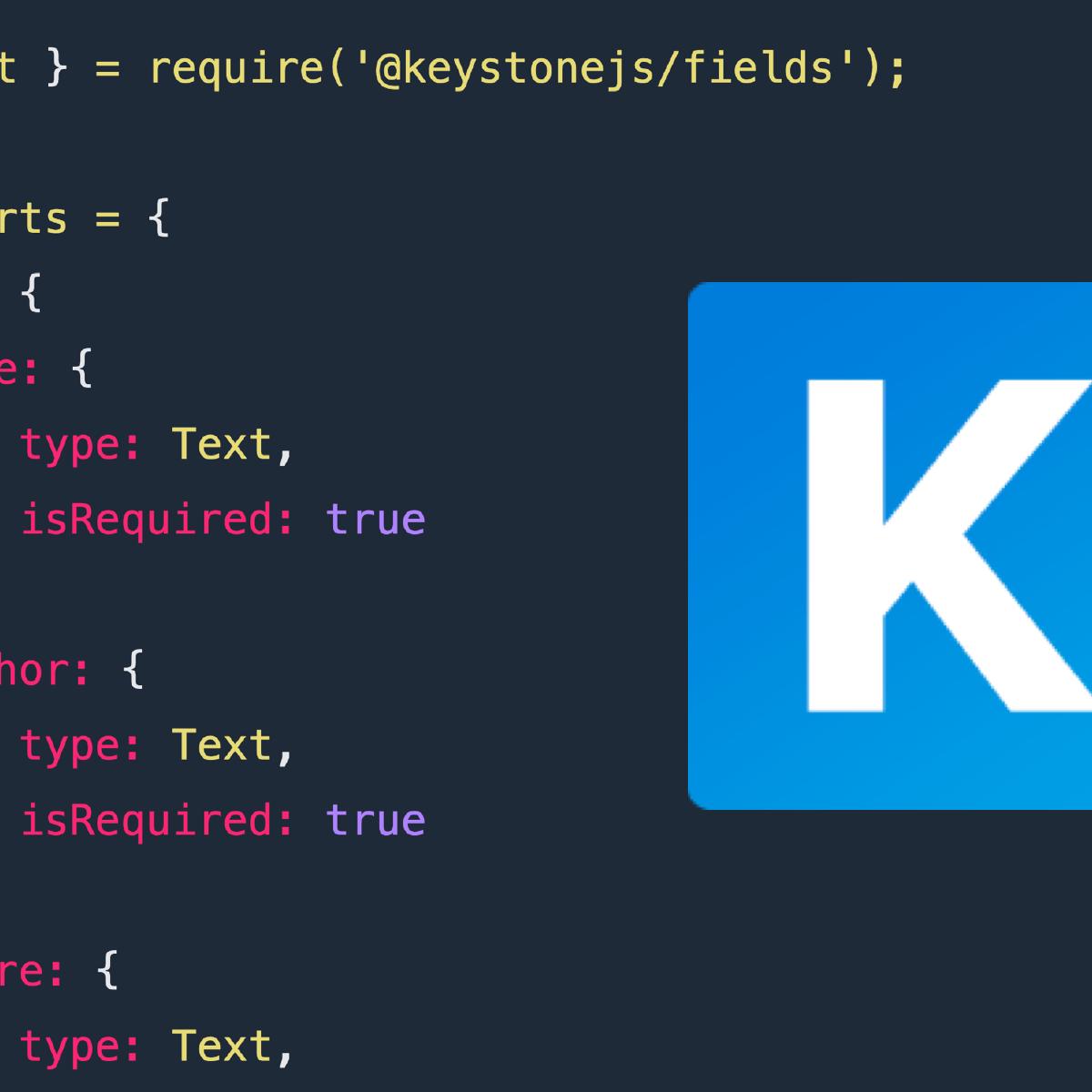 KeystoneJS GraphQL API Crash Course PullRequest Blog